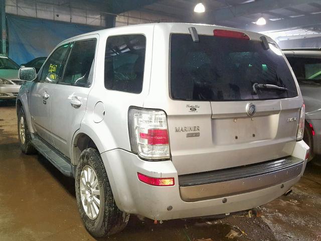 4M2CU97188KJ32468 - 2008 MERCURY MARINER PR SILVER photo 3