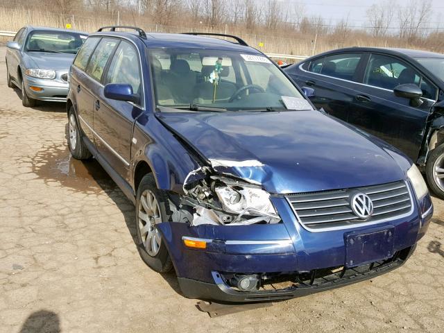 WVWXH63BX2E336624 - 2002 VOLKSWAGEN PASSAT GLS BLUE photo 1