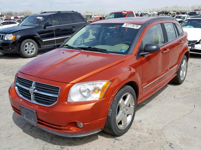 1B3HE78KX7D128933 - 2007 DODGE CALIBER R/ ORANGE photo 2