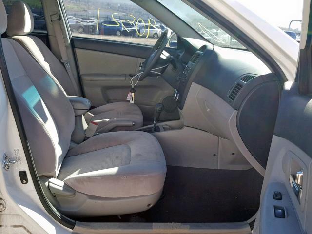 KNAFE122085542615 - 2008 KIA SPECTRA EX WHITE photo 5