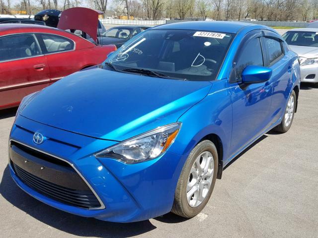 3MYDLBZV9GY124370 - 2016 TOYOTA SCION IA BLUE photo 2