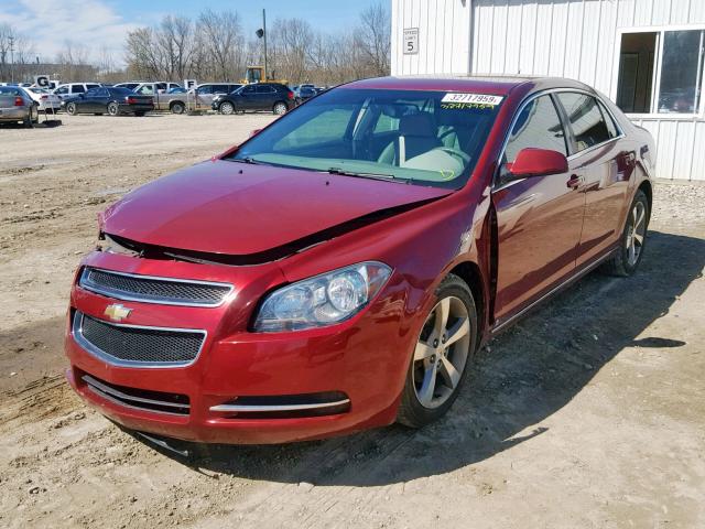 1G1ZJ57B89F161773 - 2009 CHEVROLET MALIBU 2LT MAROON photo 2