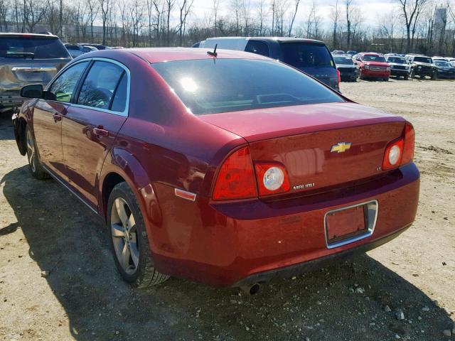 1G1ZJ57B89F161773 - 2009 CHEVROLET MALIBU 2LT MAROON photo 3