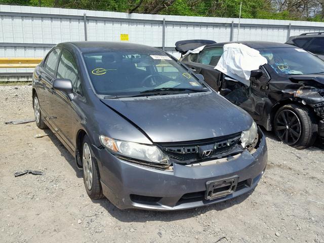 2HGFA16589H314747 - 2009 HONDA CIVIC LX GRAY photo 1