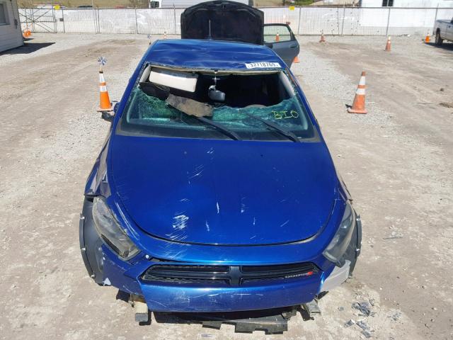 1C3CDFBB3ED702532 - 2014 DODGE DART SXT BLUE photo 9