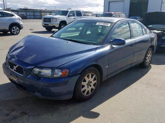 YV1RS61R212083447 - 2001 VOLVO S60 BLUE photo 2