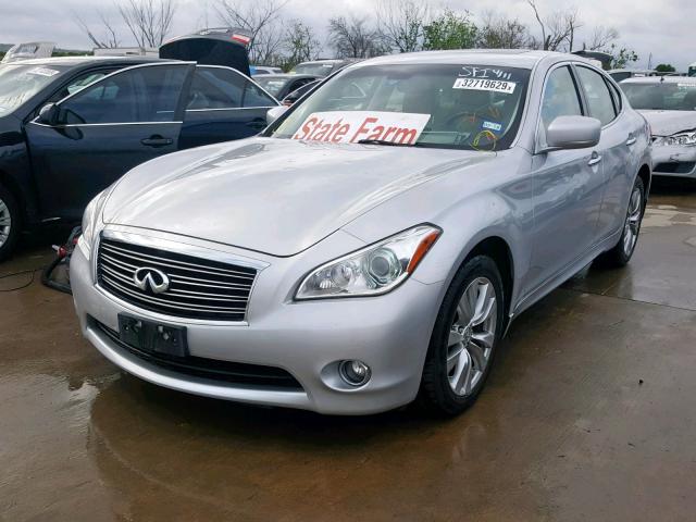 JN1BY1AP2CM331925 - 2012 INFINITI M37 SILVER photo 2