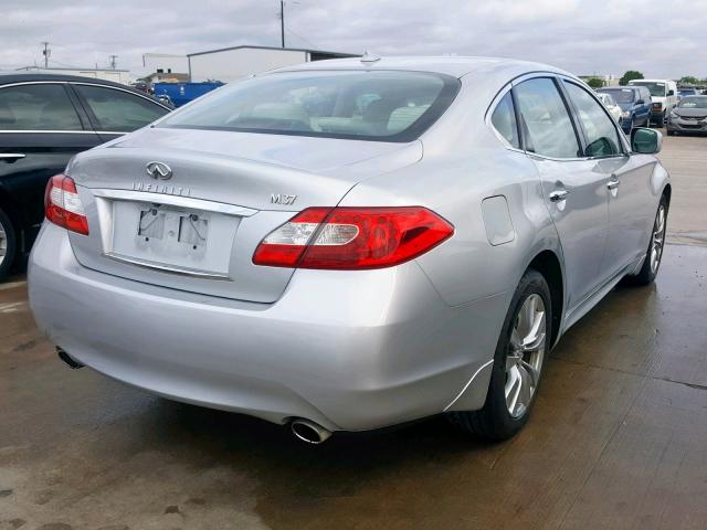 JN1BY1AP2CM331925 - 2012 INFINITI M37 SILVER photo 4