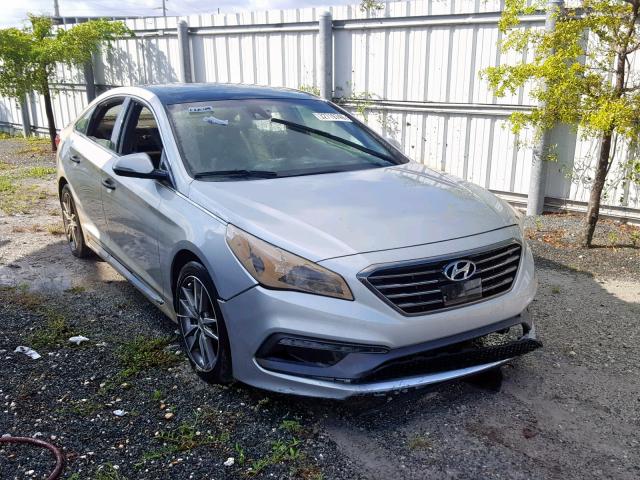 5NPE34AB0FH081565 - 2015 HYUNDAI SONATA SPO SILVER photo 1