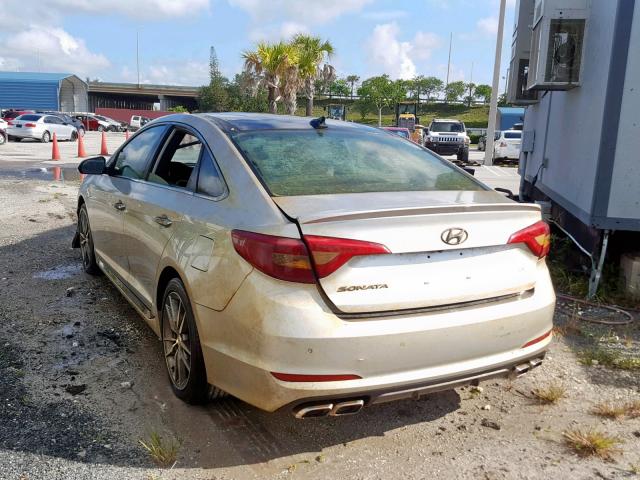 5NPE34AB0FH081565 - 2015 HYUNDAI SONATA SPO SILVER photo 3