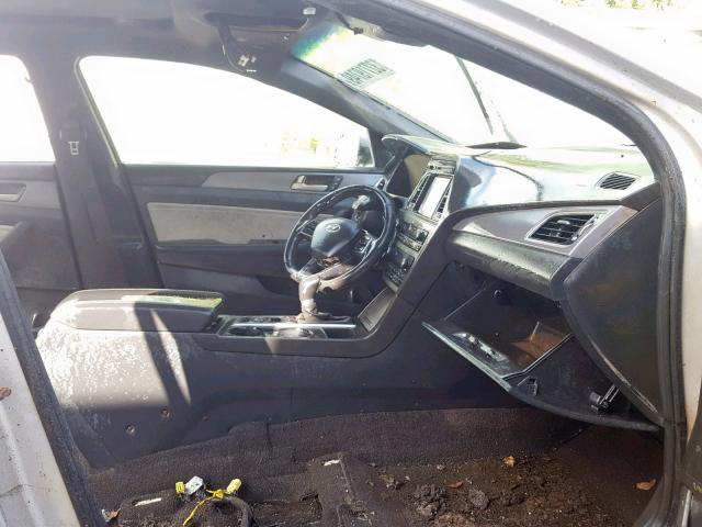 5NPE34AB0FH081565 - 2015 HYUNDAI SONATA SPO SILVER photo 5