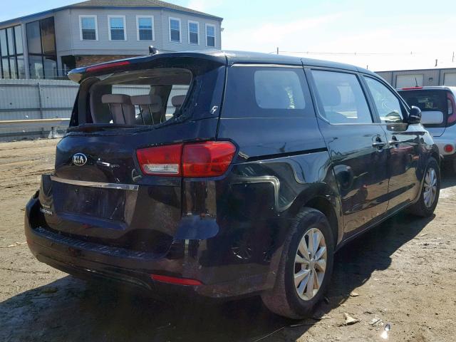 KNDMA5C19G6144573 - 2016 KIA SEDONA L BLACK photo 4