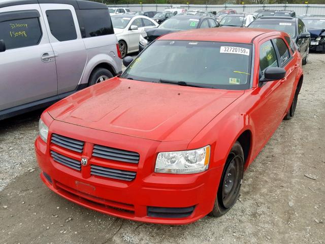 2D4FV47T78H156520 - 2008 DODGE MAGNUM RED photo 2