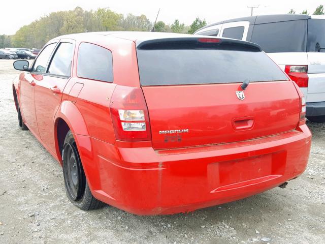 2D4FV47T78H156520 - 2008 DODGE MAGNUM RED photo 3