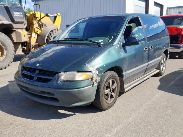 2B4GP45R9WR806875 - 1998 DODGE CARAVAN SE GREEN photo 2