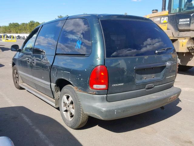 2B4GP45R9WR806875 - 1998 DODGE CARAVAN SE GREEN photo 3