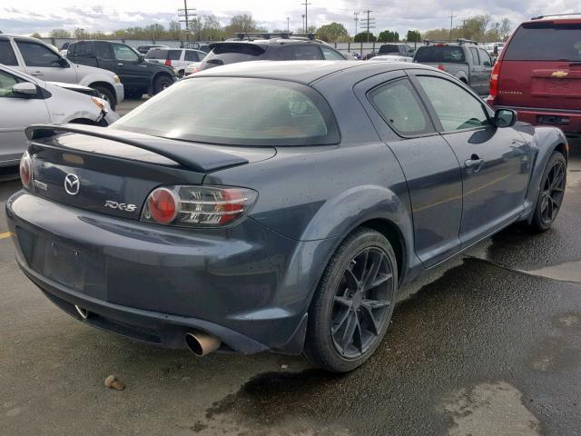 JM1FE173180215397 - 2008 MAZDA RX8 CHARCOAL photo 4