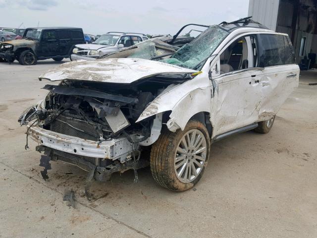 2LMDJ6JK5BBJ24719 - 2011 LINCOLN MKX WHITE photo 2