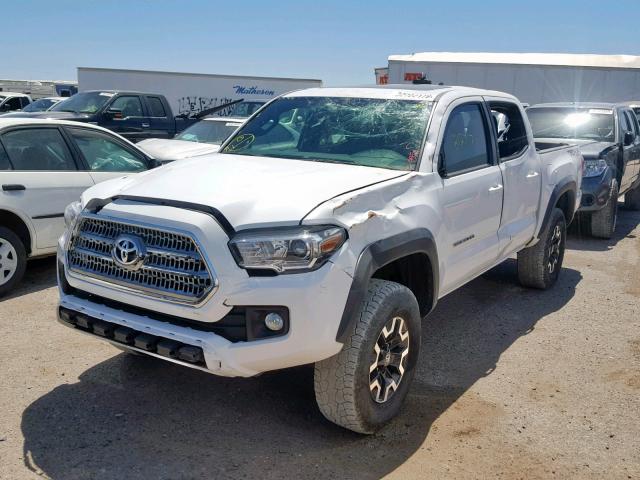 3TMCZ5AN8HM092042 - 2017 TOYOTA TACOMA DOU თეთრი ფოტო 2