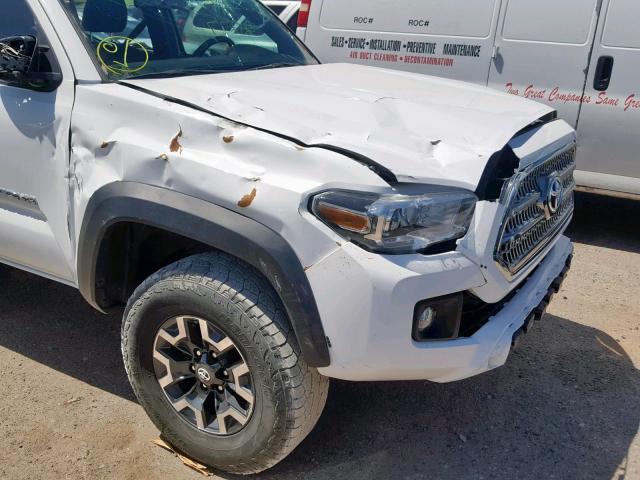3TMCZ5AN8HM092042 - 2017 TOYOTA TACOMA DOU თეთრი ფოტო 9