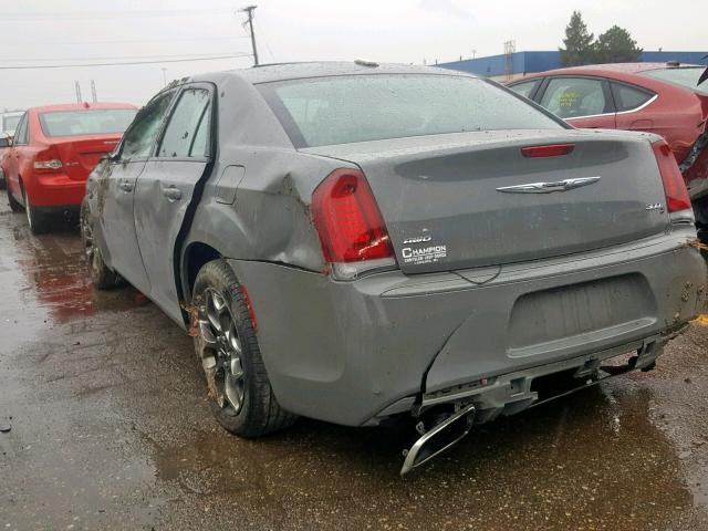 2C3CCAGG0HH512480 - 2017 CHRYSLER 300 S GRAY photo 3