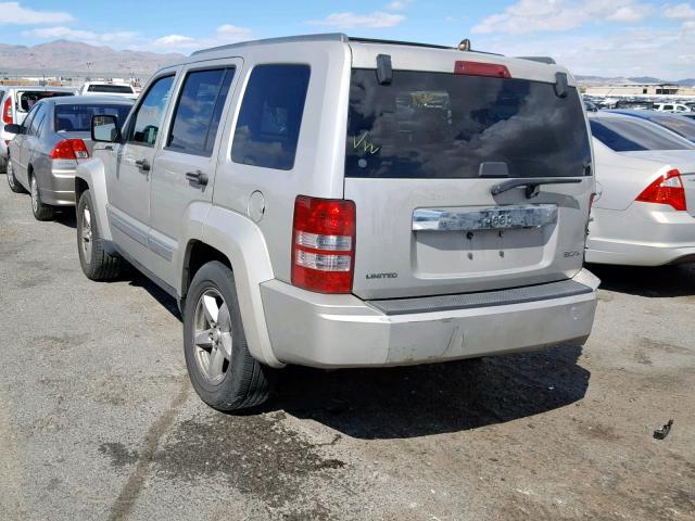 1J8GP58K68W233489 - 2008 JEEP LIBERTY LI SILVER photo 3