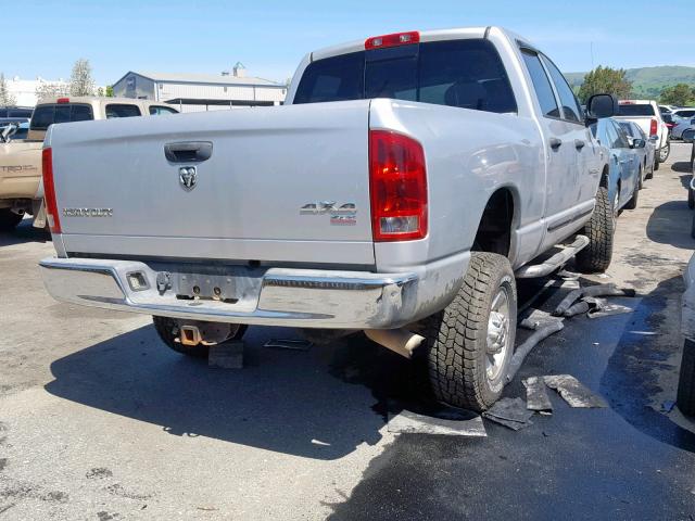 3D7KS28CX6G101313 - 2006 DODGE RAM 2500 S SILVER photo 4