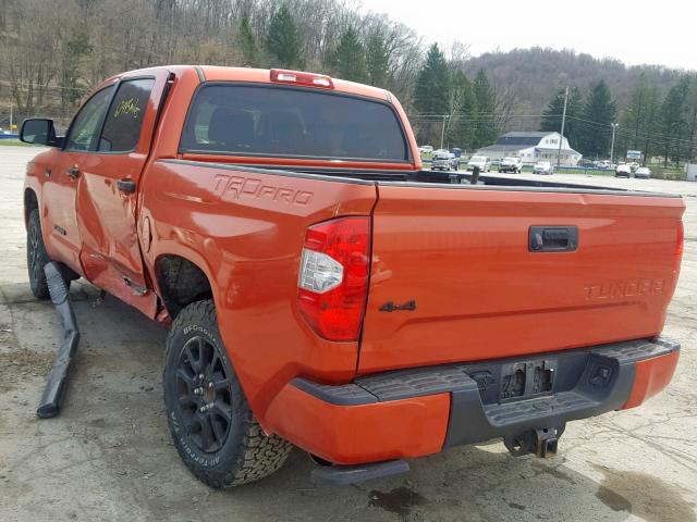 5TFDY5F16FX433801 - 2015 TOYOTA TUNDRA CRE ORANGE photo 3