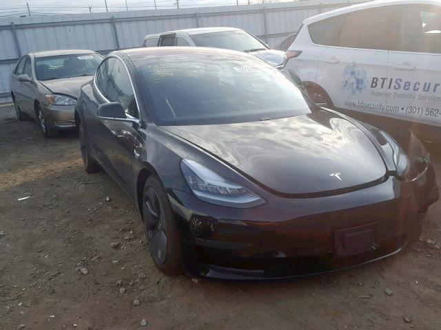 5YJ3E1EBXJF103556 - 2018 TESLA MODEL 3 BLACK photo 1