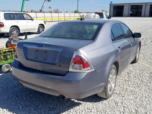 3FAHP08187R126389 - 2007 FORD FUSION SEL GRAY photo 4