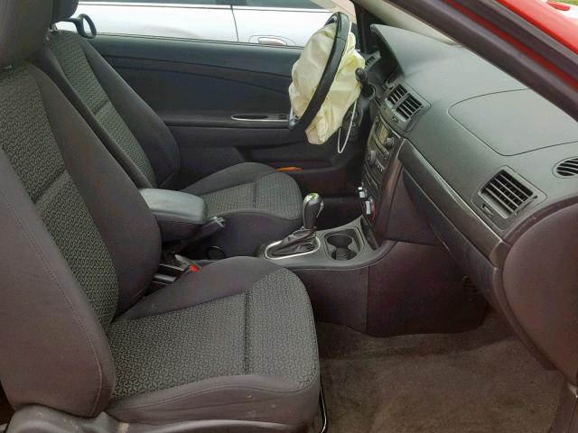 1G2AS18H897185826 - 2009 PONTIAC G5 RED photo 5