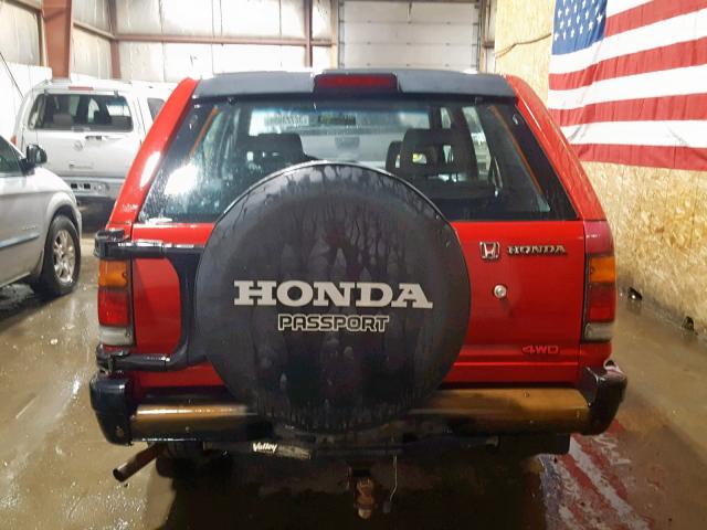 4S6CM58V6T4405584 - 1996 HONDA PASSPORT E 红色 照片 9