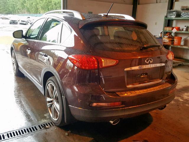 JN1AJ0HR3CM453324 - 2012 INFINITI EX35 BASE BURGUNDY photo 3