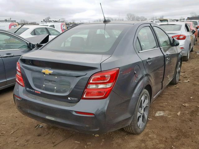 1G1JF5SB6J4107667 - 2018 CHEVROLET SONIC PREM GRAY photo 4