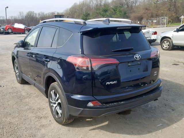 JTMBFREVXJJ244508 - 2018 TOYOTA RAV4 LE BLUE photo 3