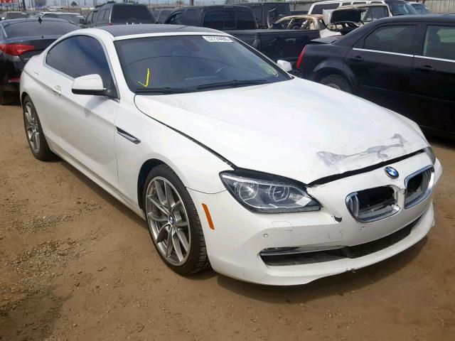 WBALX3C56CDV77496 - 2012 BMW 650 I WHITE photo 1