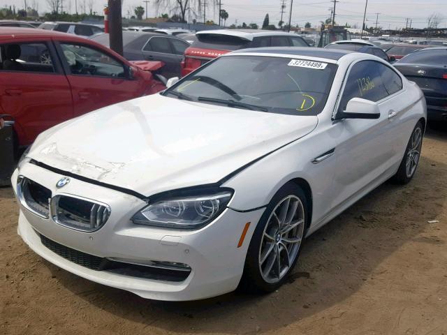 WBALX3C56CDV77496 - 2012 BMW 650 I WHITE photo 2