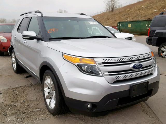 1FM5K8F8XEGA04076 - 2014 FORD EXPLORER L SILVER photo 1