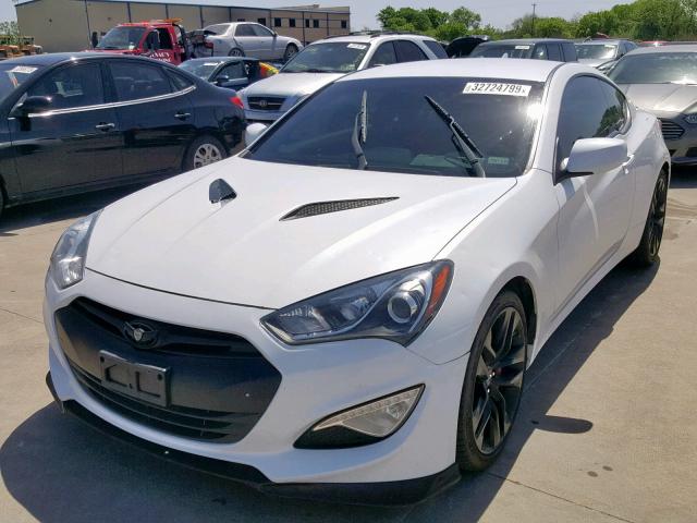 KMHHU6KJXDU111973 - 2013 HYUNDAI GENESIS CO WHITE photo 2