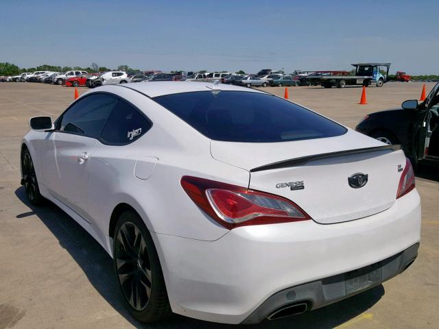 KMHHU6KJXDU111973 - 2013 HYUNDAI GENESIS CO WHITE photo 3