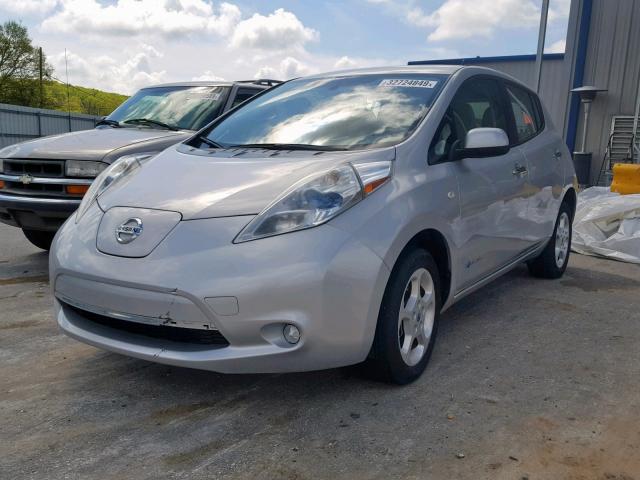 JN1AZ0CP5BT005668 - 2011 NISSAN LEAF SV SILVER photo 2