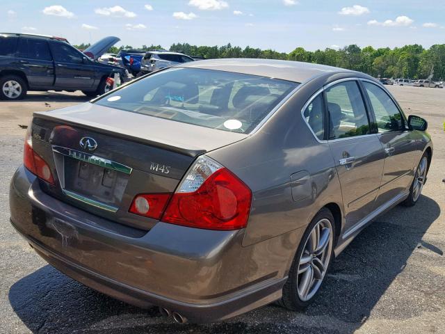 JNKBY01E97M401947 - 2007 INFINITI M45 BASE GRAY photo 4