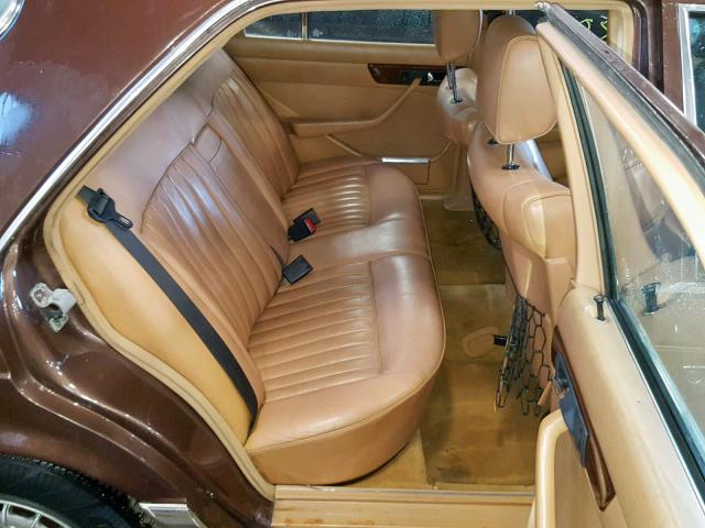 WDBCA32C5FA097118 - 1985 MERCEDES-BENZ 380 SE BROWN photo 6