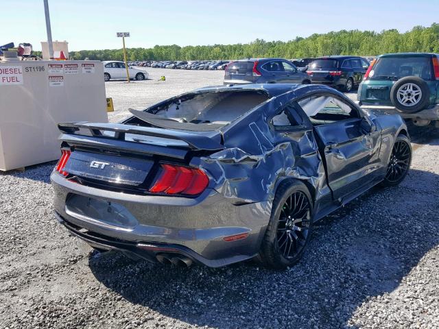 1FA6P8CF8J5158858 - 2018 FORD MUSTANG GT GRAY photo 4