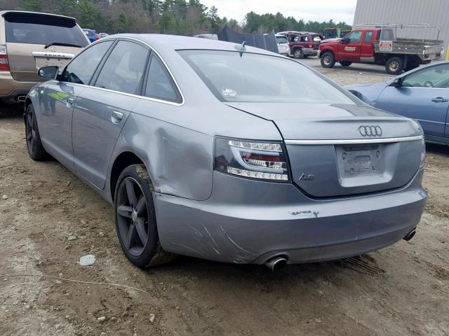 WAUDH74FX8N099052 - 2008 AUDI A6 3.2 QUA GRAY photo 3