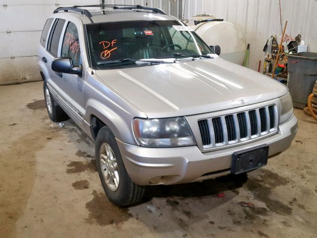 1J4GW48S14C200037 - 2004 JEEP GRAND CHER GRAY photo 1