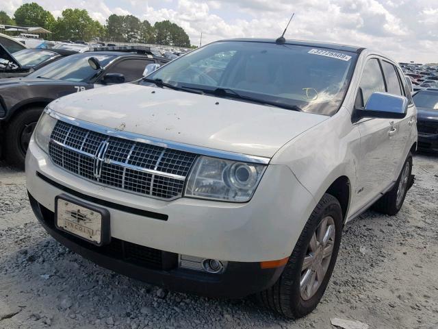 2LMDU88C77BJ32314 - 2007 LINCOLN MKX WHITE photo 2