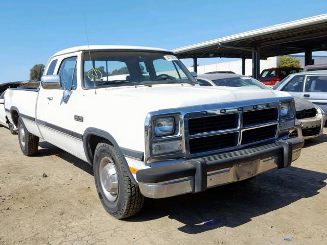 3B7KE23C3PM166032 - 1993 DODGE D-SERIES D WHITE photo 1