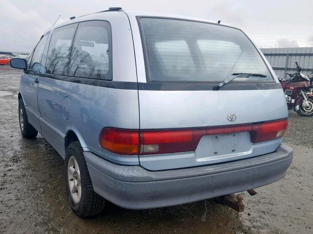 JT3AC21S9M0007644 - 1991 TOYOTA PREVIA DLX BLUE photo 3