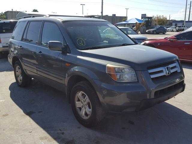 5FNYF28208B021253 - 2008 HONDA PILOT VP GRAY photo 1